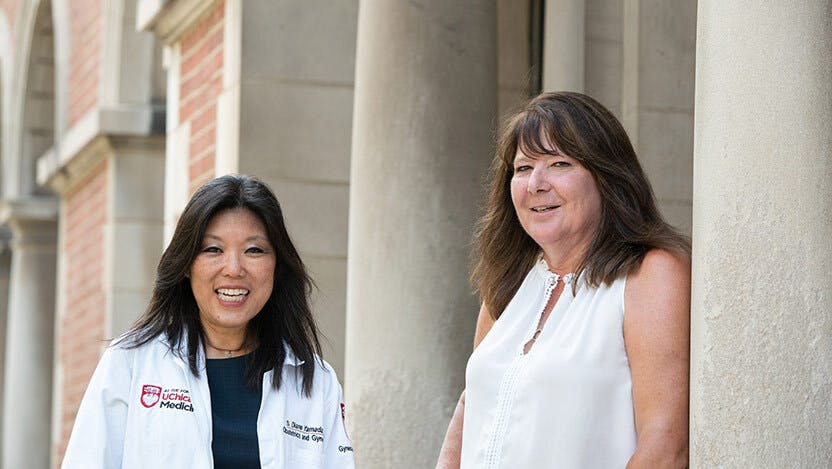 Dr. Diane Yamata and patient Susan Golden