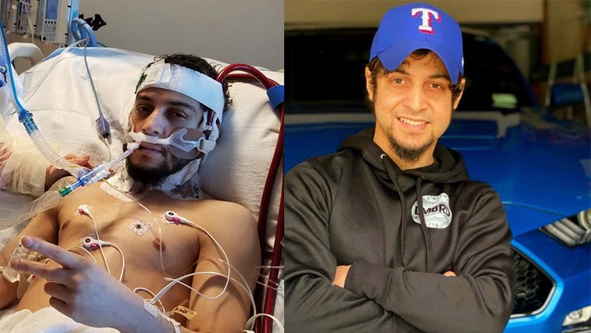 Diaz before and after hospitalization
