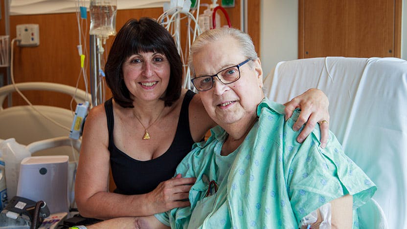 Joseph Anderson, lung transplant patient, pictured with his wife, Lina.