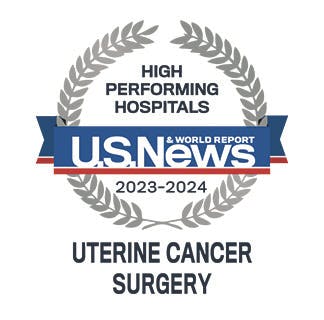 A high-performing hospital for uterine cancer surgery, according to US News and World Report