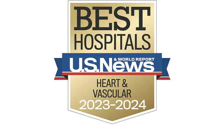 US News and World Report 2023-24 Badge for Heart and Vascular